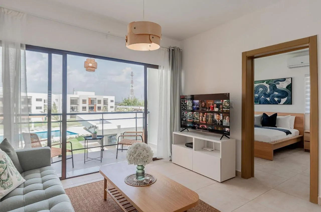 Lägenhet Vista A La Piscina Apartamento De 2 Habitaciones Punta Cana Dominikanska republiken
